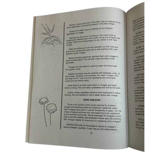 The Vinegar Book Emily Thacker 7th Edition 1995 Alternative Health Folklore - Picture 4 of 7